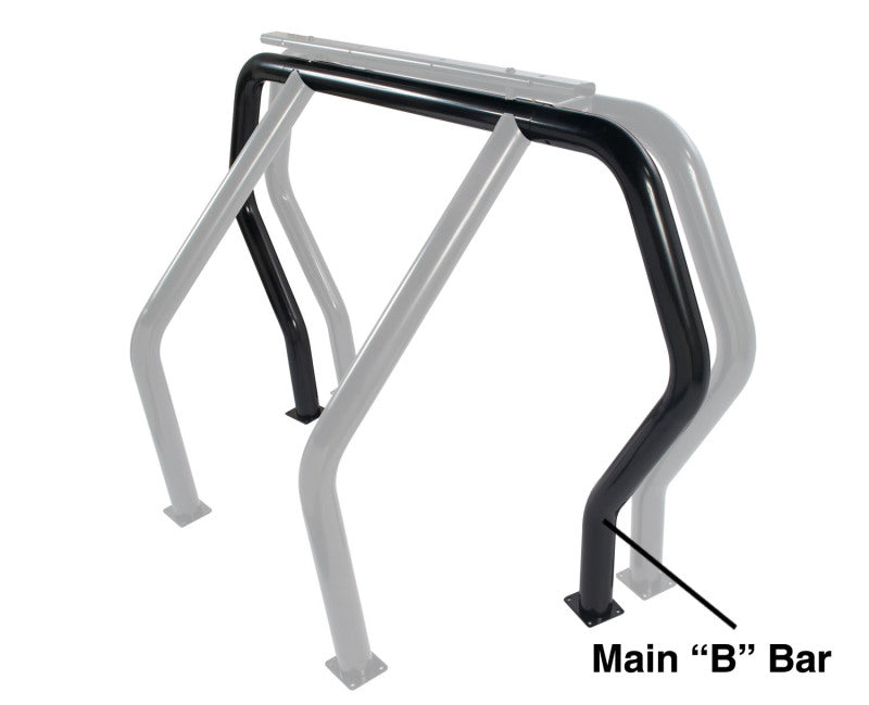 Go Rhino RHINO Bed Bar - Rear Main B bar - Black Bed Bars Go Rhino