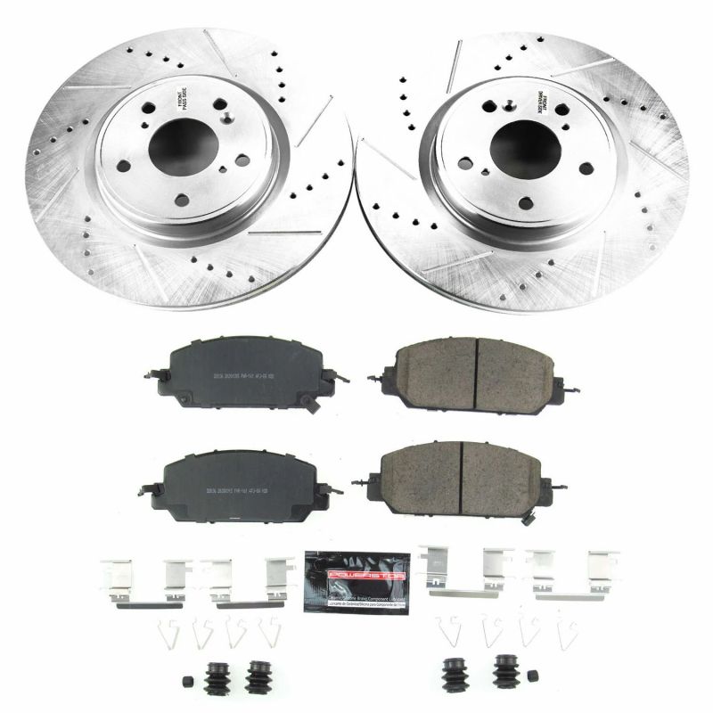 Power Stop 17-18 Honda CR-V Front Z23 Evolution Sport Brake Kit Brake Kits - Performance D&S PowerStop