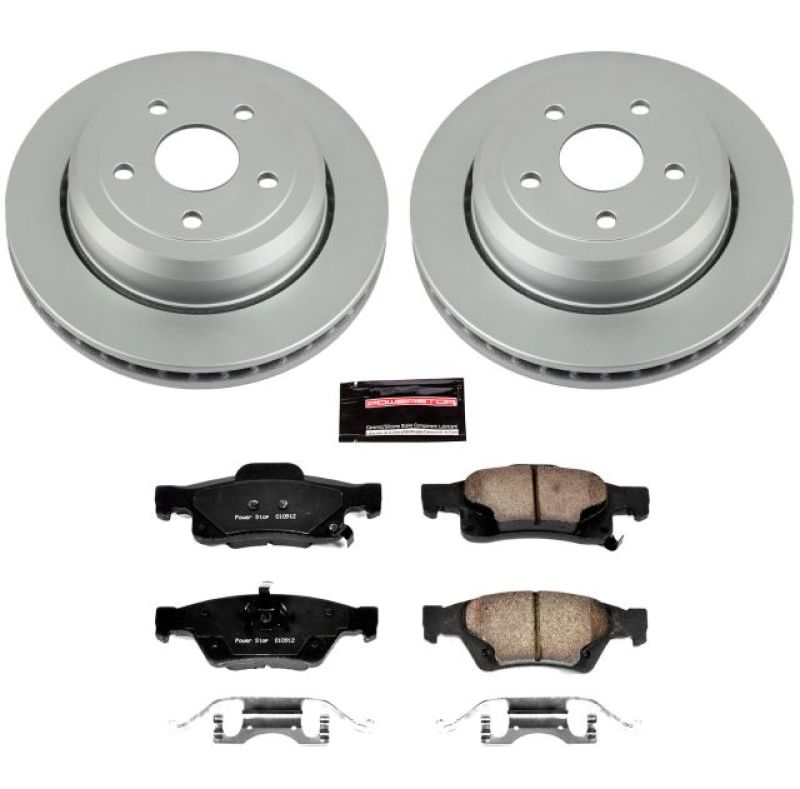 Power Stop 11-19 Dodge Durango Rear Z17 Evolution Geomet Coated Brake Kit Brake Kits - Performance Blank PowerStop