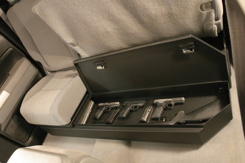 Tuffy 07-21 Toyota Tundra Double Cab Underseat Lockbox W/ Keyed Lock Cargo Boxes & Bags Tuffy Products