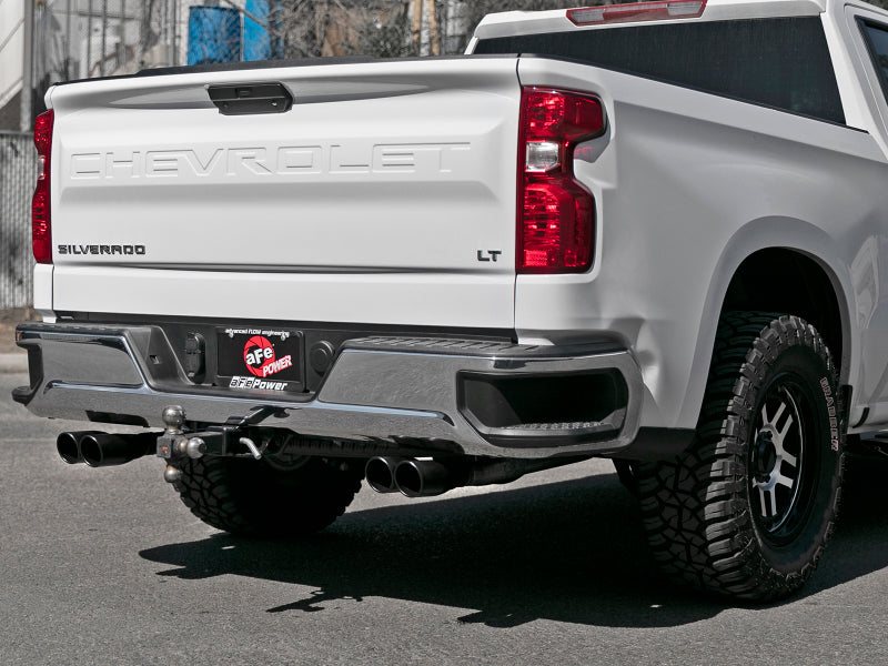 aFe Vulcan Series 3in-2-1/2in 304 SS Cat-Back 2019 GM Silverado / Sierra 1500 V8-5.3L w/ Black Tips Catback aFe
