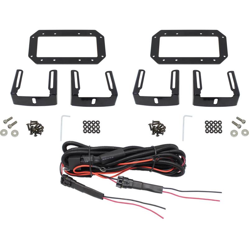 Westin HDX Flush Mount B-FORCE LED Light Kit (Set of 2) w/wiring harness - Black Light Bars & Cubes Westin