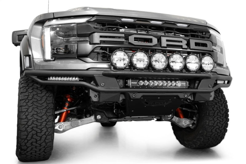 Addictive Desert Designs 2021-2024 Ford F-150 Raptor Race Series Front Bumper Light Hoop Light Mounts Addictive Desert Designs
