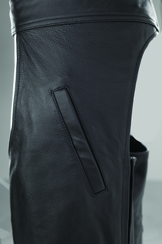 Kuryakyn Leather By River Road Plains Leather Chaps Black - Large Pants Kuryakyn