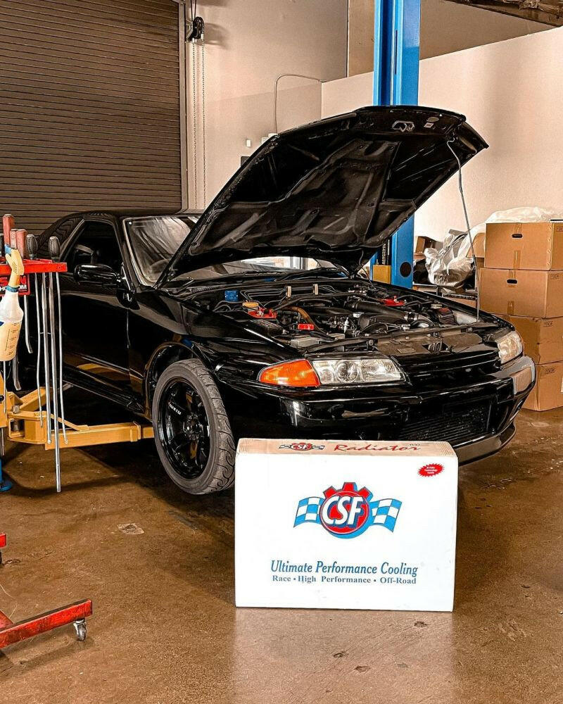 CSF R32 Nissan Skyline GT-R / GT-S Full Billet Aluminum High-Performance Radiator - Raw Finish Radiators CSF