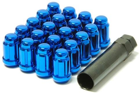 Wheel Mate Muteki Closed End Lug Nuts - Blue 12x1.25 Lug Nuts Wheel Mate