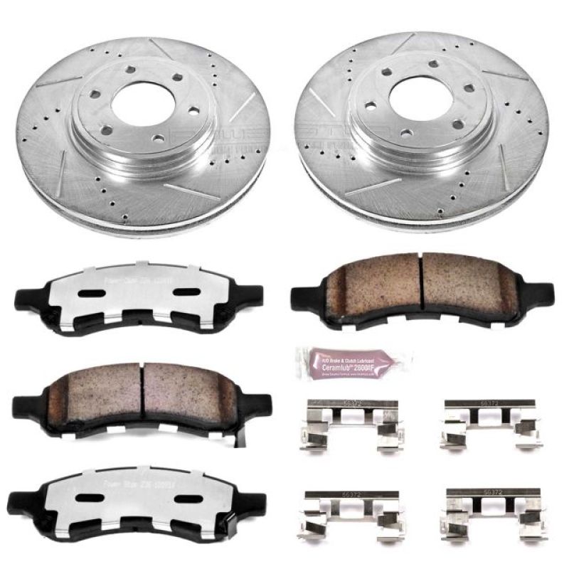Power Stop 06-09 Chevrolet Trailblazer Front Z36 Truck & Tow Brake Kit Brake Kits - Performance D&S PowerStop