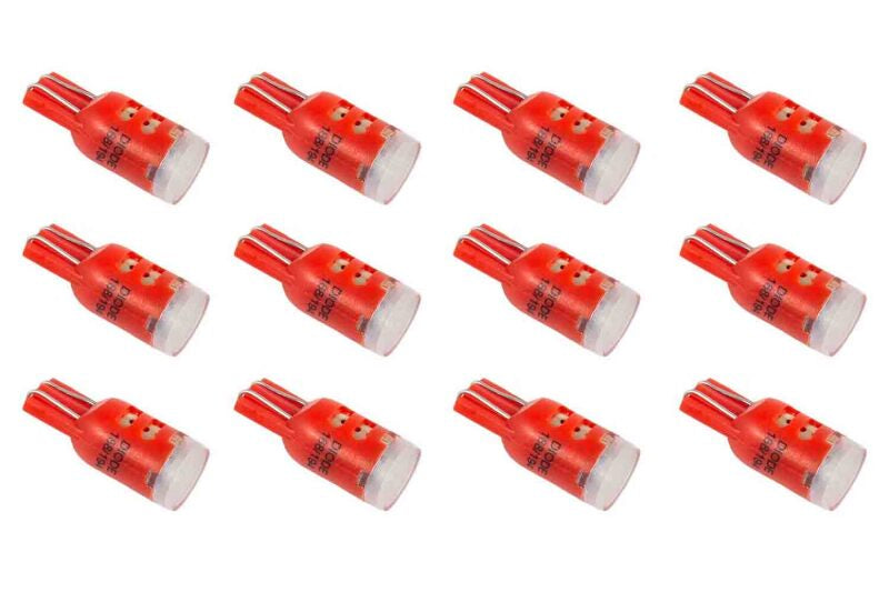 Diode Dynamics 194 LED Bulb HP3 LED - Red Set of 12 Bulbs Diode Dynamics