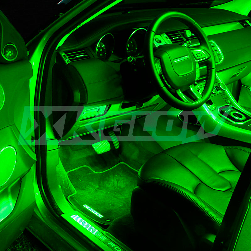 XK Glow Single Color XKGLOW UnderglowLED Accent Light Car/Truck Kit Green - 4x8In Light Accessories and Wiring XKGLOW