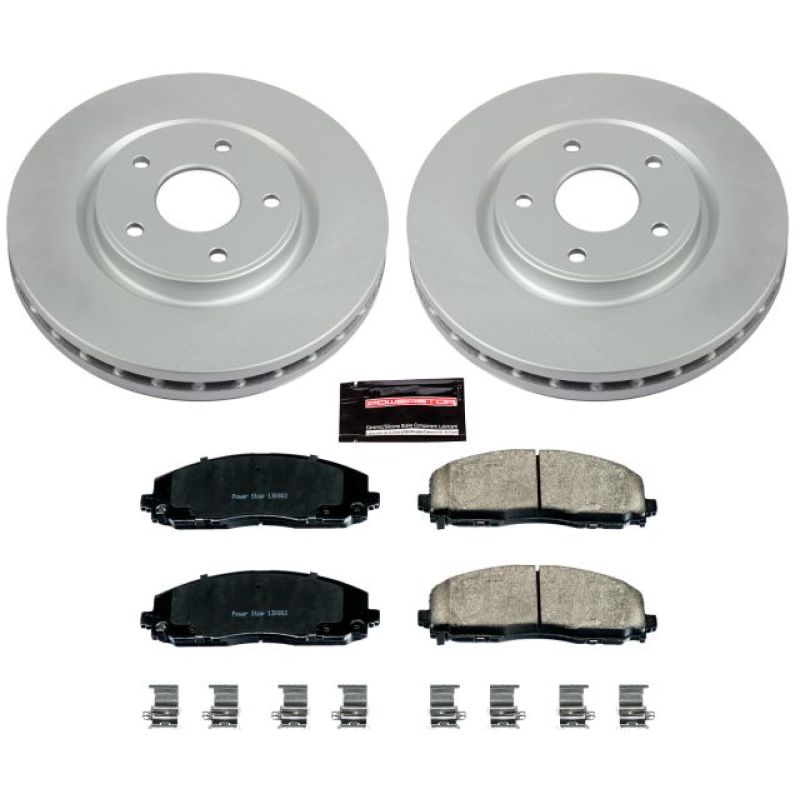 Power Stop 17-19 Chrysler Pacifica Front Z17 Evolution Geomet Coated Brake Kit Brake Kits - Performance Blank PowerStop