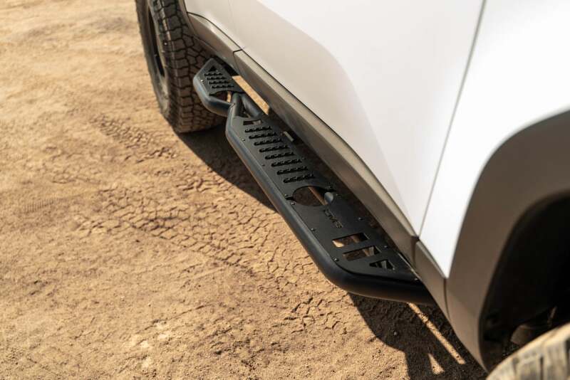 DV8 Offroad 24-25 Toyota Land Cruiser OE Plus Side Steps - Black Steel Side Steps DV8 Offroad