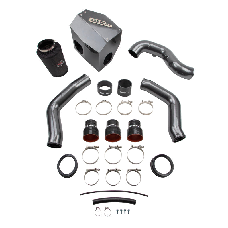 Wehrli 13-18 Cummins 6.7L Stage 2 High Flow Bundle Kit - Gloss White Cold Air Intakes Wehrli