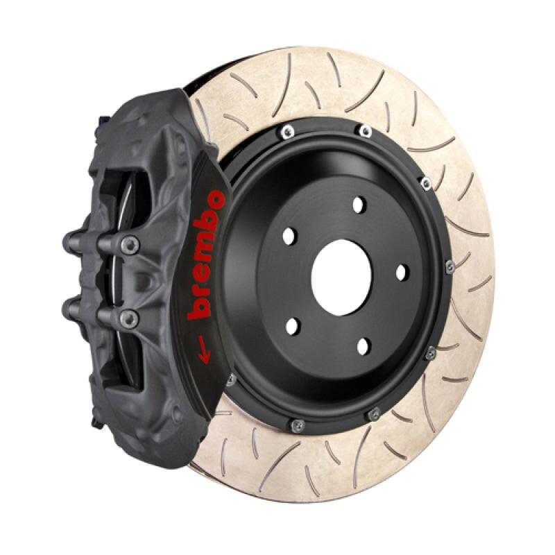 Brembo 14-20 A3 Front Race BBK 6 Piston Forged 2pc 355x35x53a 2pc Rotor T3-Black HA Brake Kits - Performance Slot Brembo