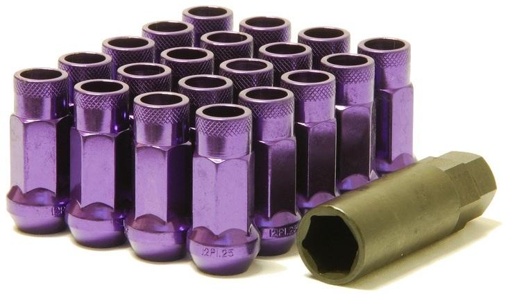 Wheel Mate Muteki SR48 Open End Lug Nuts - Purple 12x1.25 48mm Lug Nuts Wheel Mate
