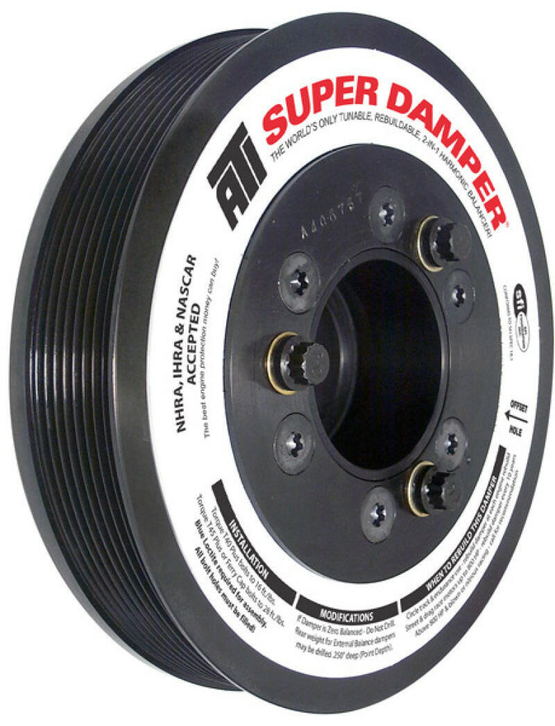 ATI Damper - 7.45in - Steel - 8 Grv - Ford 7.3 - Powerstroke - 99-03 - Ext Bal - 3 Ring - Diesel Crankshaft Dampers ATI