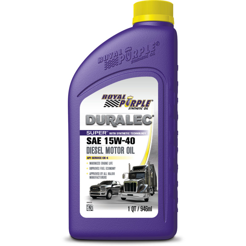 Royal Purple Duralec Super Diesel 15W-40 CK-4 Motor Oil - 1 Quart Motor Oils Royal Purple