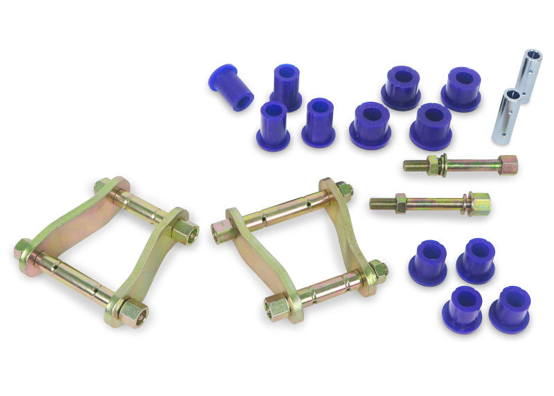 Superpro 05-15 Toyota Hilux 4WD Greasable Shackle and Bushing Kit Bushing Kits Superpro