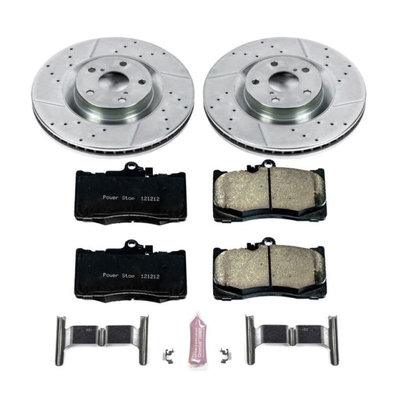 Power Stop 13-19 Lexus GS350 Front Z23 Evolution Sport Brake Kit Brake Kits - Performance D&S PowerStop