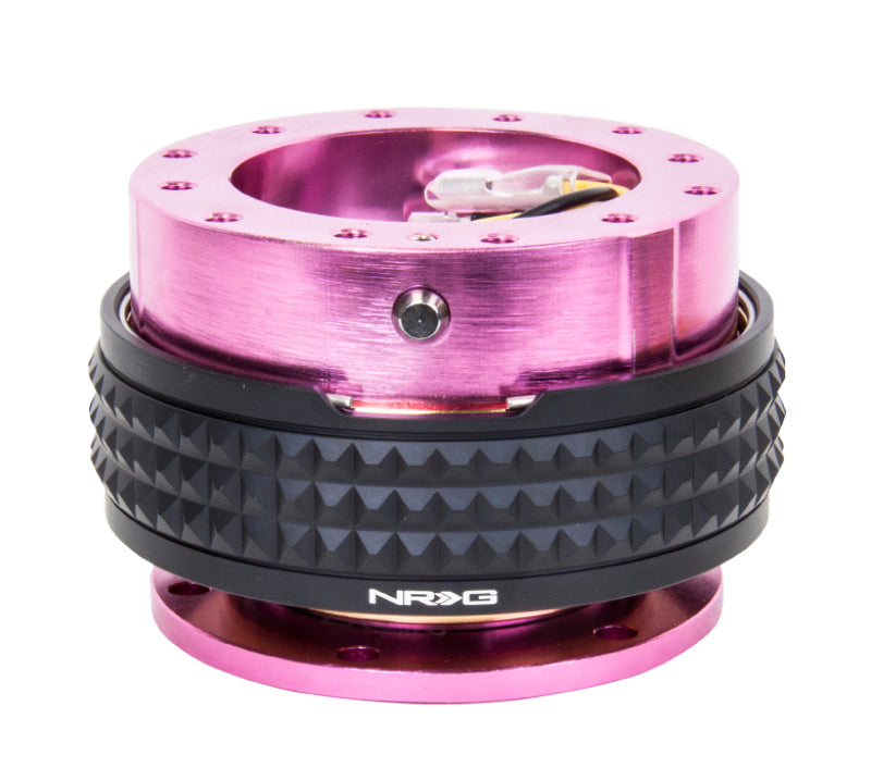 NRG Quick Release Kit - Pyramid Edition - Pink Body / Black Pyramid Ring Quick Release Adapters NRG