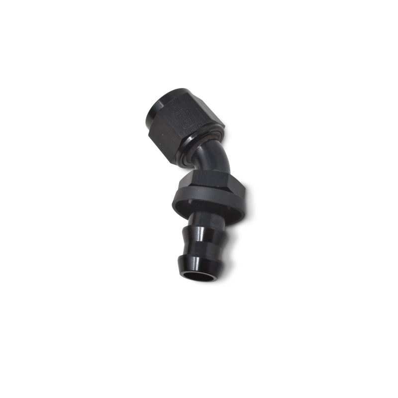 Russell Performance -4 AN Twist-Lok 45 Degree Hose End (Black) Fittings Russell