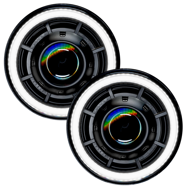 Oracle Oculus 7in Bi-LED Projector Headlights for Jeep Wrangler JK - 6000K Headlights ORACLE Lighting