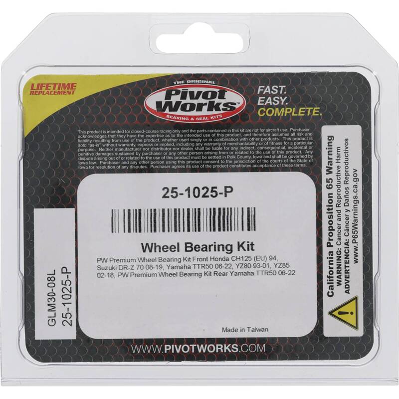 Pivot Works Premium Wheel Bearing Wheel Bearings Pivot Works