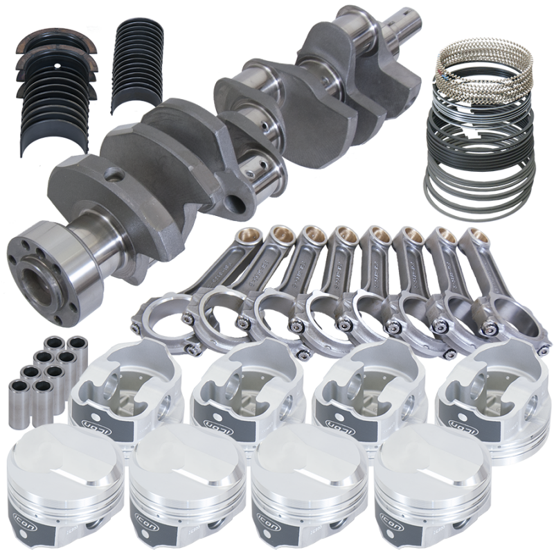 Eagle Chevy 454 1Pc 4.000in Crank 6.135in I-Beam Rods 38cc Dome 4.350in Pistons Rotating Assembly Rotating Assemblies Eagle