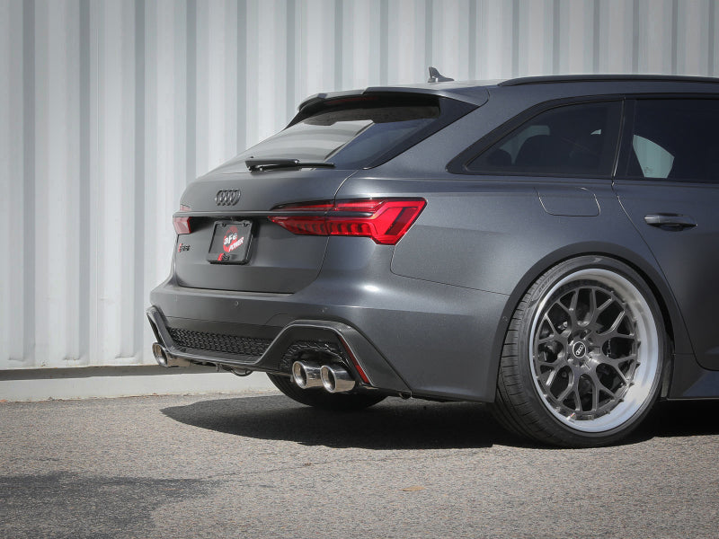 aFe 20-22 Audi RS6 Avant V8 4L(tt) MACH Force-Xp 3in to 2.5in 304 SS Cat-Back Exhaust w/Polished Tip Catback aFe