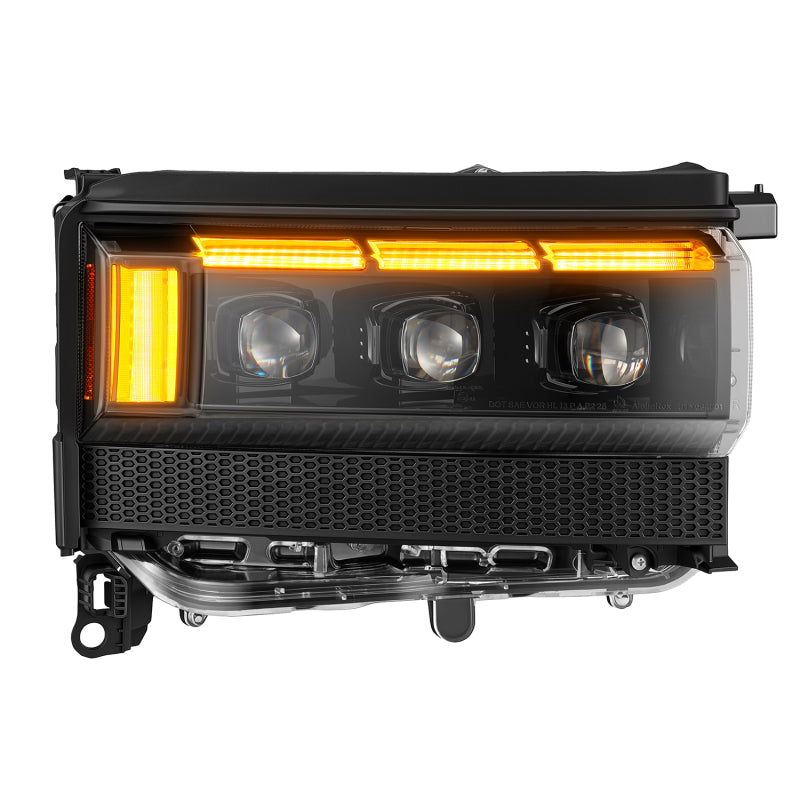 AlphaRex 24-26 Toyota LC250 NOVA LED Proj Headlight Alpha Blk w/Activ Light/Seq Signal/Switchback Headlights AlphaRex