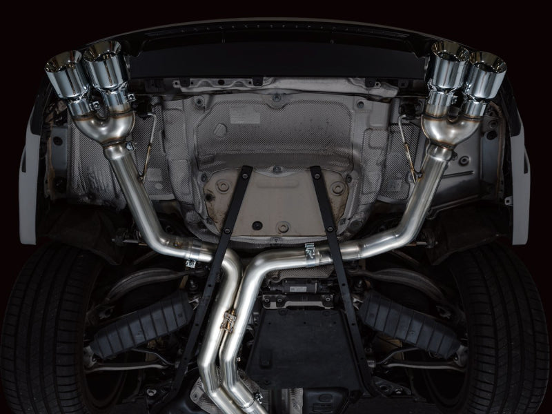 AWE Tuning 19-23 Audi C8 S6/S7 2.9T V6 AWD Track Edition Exhaust - Chrome Silver Tips Catback AWE Tuning