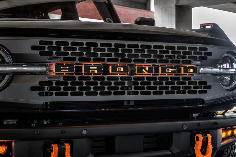 ORACLE Lighting Universal Illuminated LED Letter Badges - Matte Blk Surface Finish - T Light Accessories and Wiring ORACLE Lighting