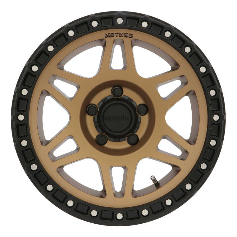 Method MR312 17x8.5 0mm Offset 5x5 71.5mm CB Method Bronze/Black Street Loc Wheel Wheels - Cast Method Wheels