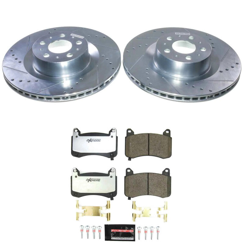 Power Stop 20-24 Tesla Y Front Z26 Street Brake Kit Brake Kits - Performance D&S PowerStop