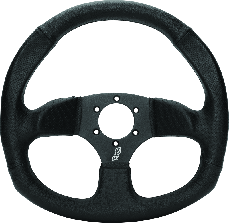 DragonFire Racing Steering Wheels - D-Shaped- Vinyl- Iron Series- 0in offset Steering Wheels DragonFire Racing