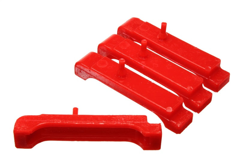 Energy Suspension GM BBC Red Radiator Isolator Pad Set - 4 Row Bushing Kits Energy Suspension