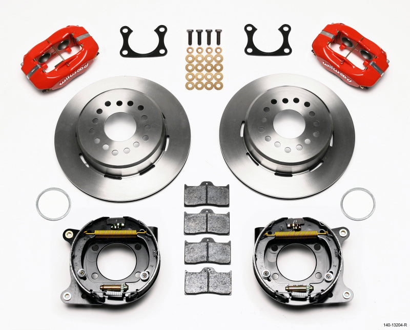 Wilwood Forged Dynalite P/S Park Brake Kit Red Big Ford 2.36in Offset Big Brake Kits Wilwood