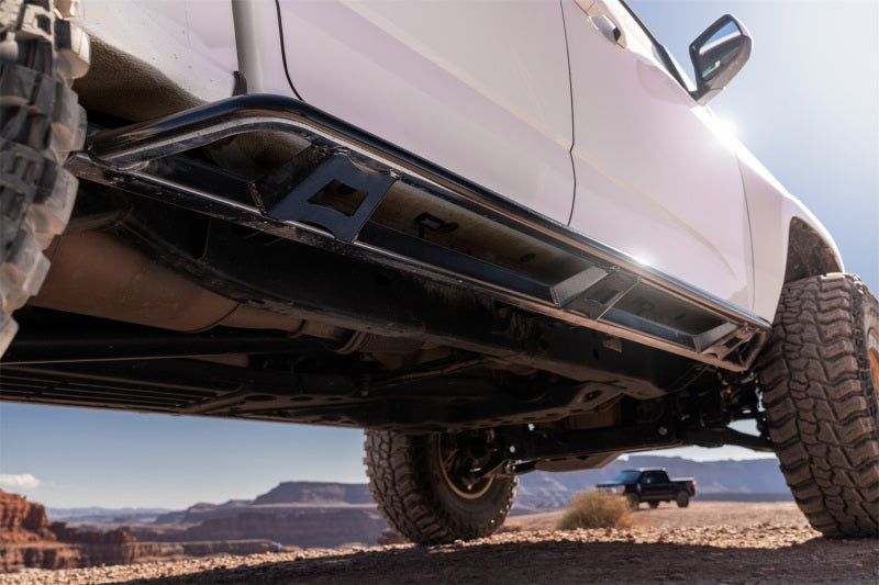 N-Fab Trail Slider Steps 15-20 Chevy/GMC Colorado/Canyon Crew Cab All Beds - SRW - Textured Black Body Armor & Rock Rails N-Fab