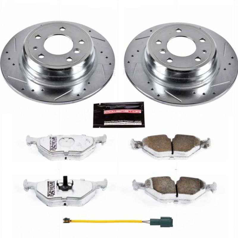 Power Stop 1989 BMW 525i Rear Z26 Street Warrior Brake Kit Brake Kits - Performance D&S PowerStop