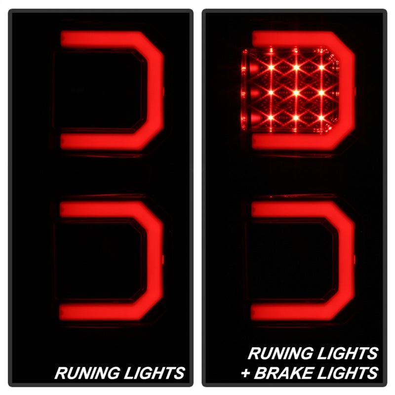 Spyder 07-13 Toyota Tundra V2 Light Bar LED Tail Lights - Smoke ALT-YD-TTU07V2-LB-BSM Tail Lights SPYDER