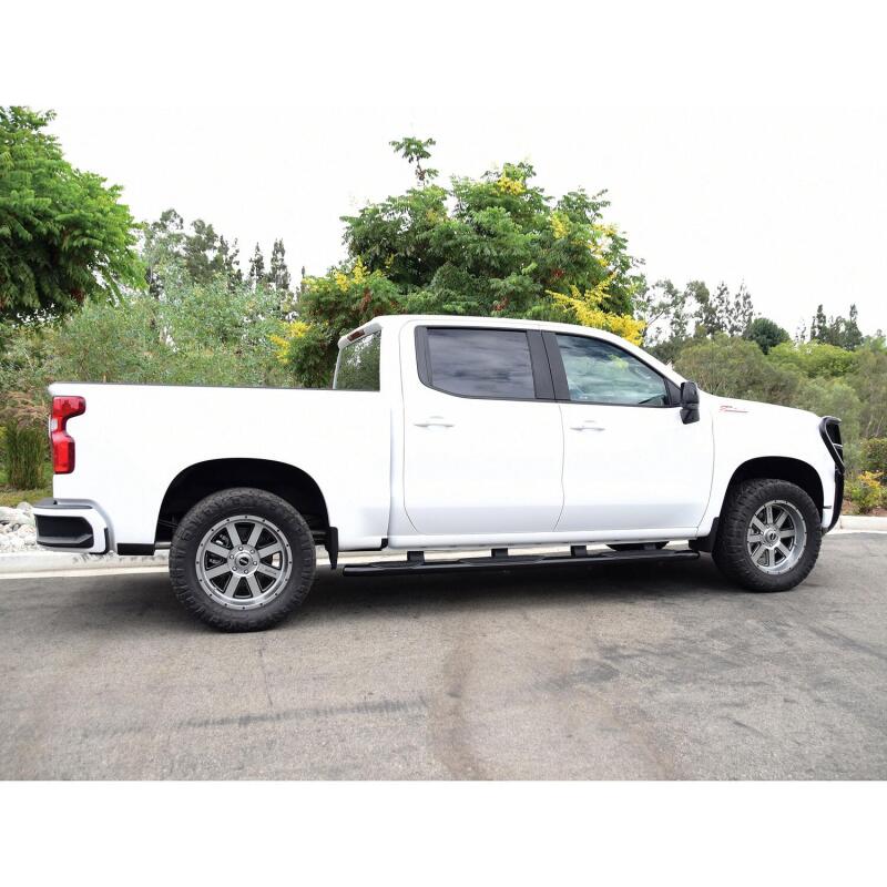 Westin 2019 Chevrolet Silverado/Sierra 1500 CC (5.5ft) PRO TRAXX 5 WTW Oval Nerf Step Bars - Black Nerf Bars Westin