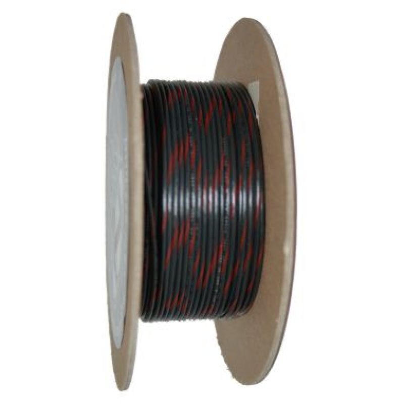 NAMZ OEM Color Primary Wire 100ft. Spool 18g - Black/Red Stripe Wire Loom NAMZ