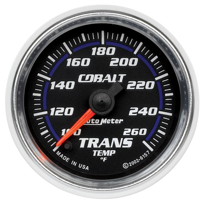 Autometer Cobalt 52mm 100-260 Deg F Electronic Trans Temp Gauge Gauges AutoMeter