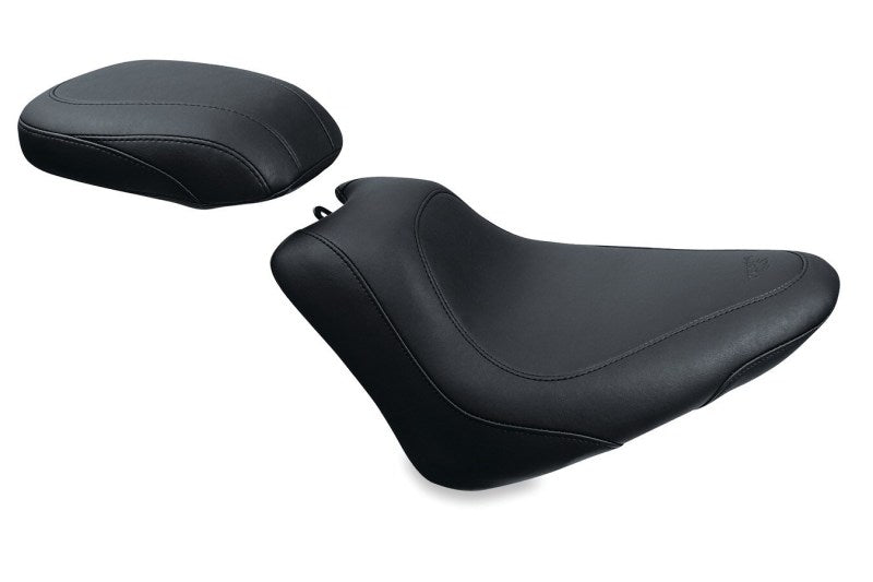 Mustang 11-13 Harley Blackline, 12-17 Slim,Slim S Wide Tripper Passenger Seat - Black Passenger Motorcycle Seats Mustang Motorcycle