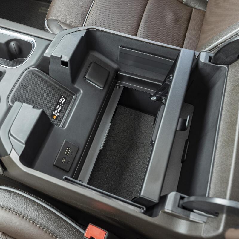 Tuffy Console Safe W/ Keyed Lock For Chevrolet Silverado W/ Wireless Charging Pad Console Cargo Boxes & Bags Tuffy Products
