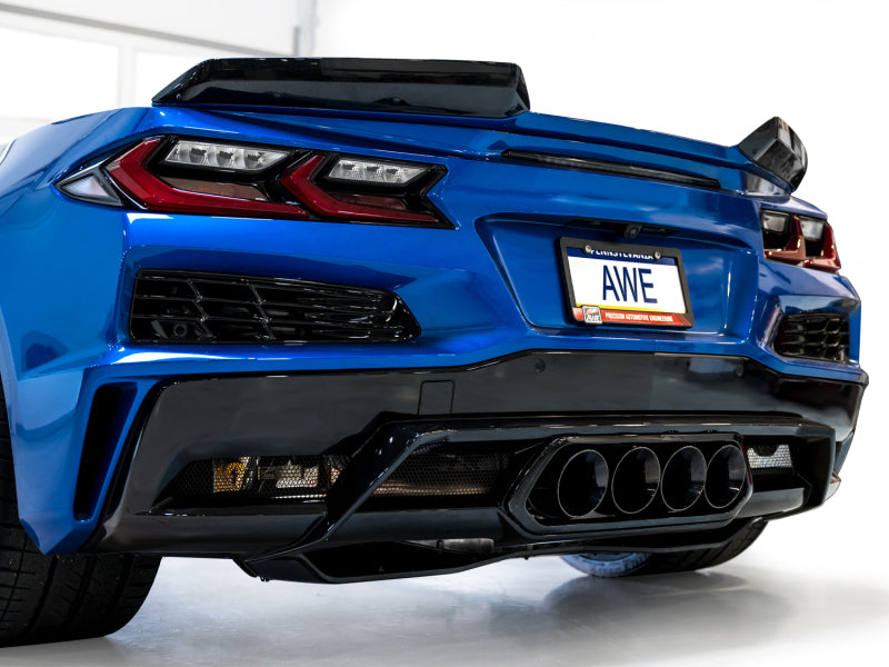 AWE 2023 C8 Corvette Z06 SwitchPath Cat-Back Exhaust - Diamond Black Tips Catback AWE Tuning