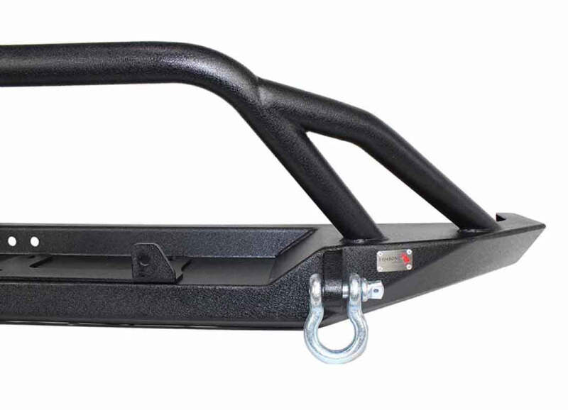 Fishbone Offroad Cherokee XJ Front Winch Bumper W/Grille Guard Bullhead Steel - Blk Txtrd Pwdrcoat Bumpers - Steel Fishbone Offroad
