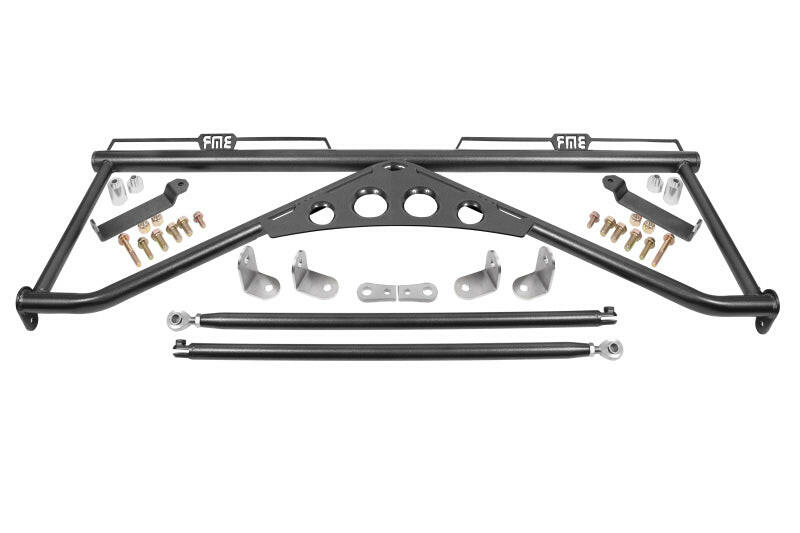 BMR 15-20 Ford Mustang Harness Bar - Black Hammertone Harness Bars BMR Suspension