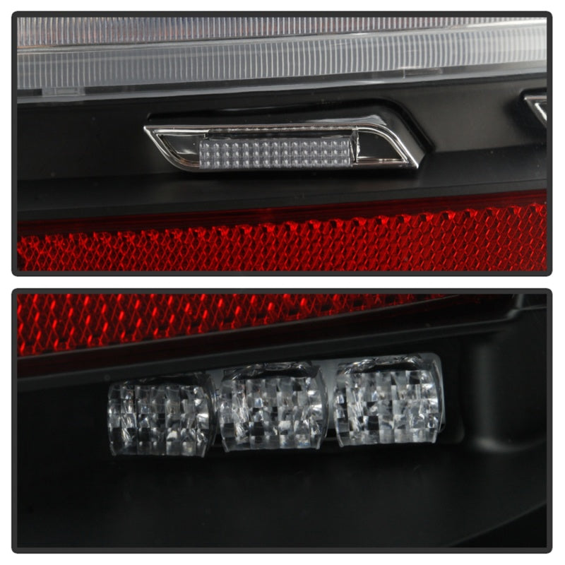 Spyder Porsche 987 Cayman 06-08 / Boxster 09-12 LED Tail Lights - Sequential Signal - Black Tail Lights SPYDER