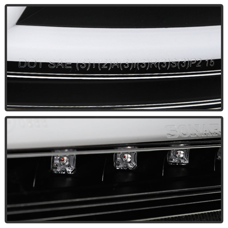 Spyder Audi TT 07-12 LED Tail Lights Black ALT-YD-ATT07-LED-BK Tail Lights SPYDER