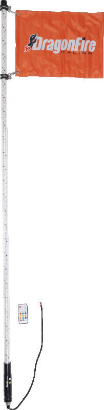 DragonFire Racing 6Ft Spiral Led Whip - Clear Whip Lights DragonFire Racing